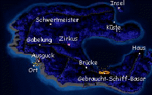Karte von Mêlée Island
